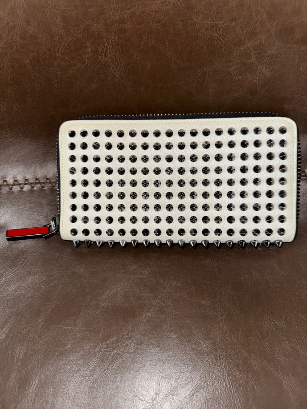 Christian Louboutin Pannetone Wallet with Red  Interior